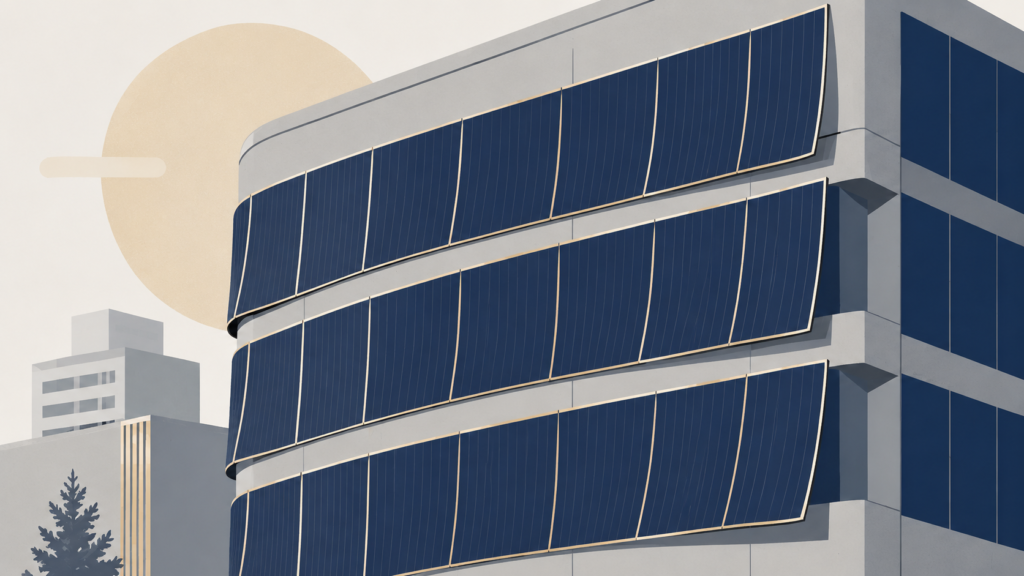 ペロブスカイト太陽電池のイメージイラスト